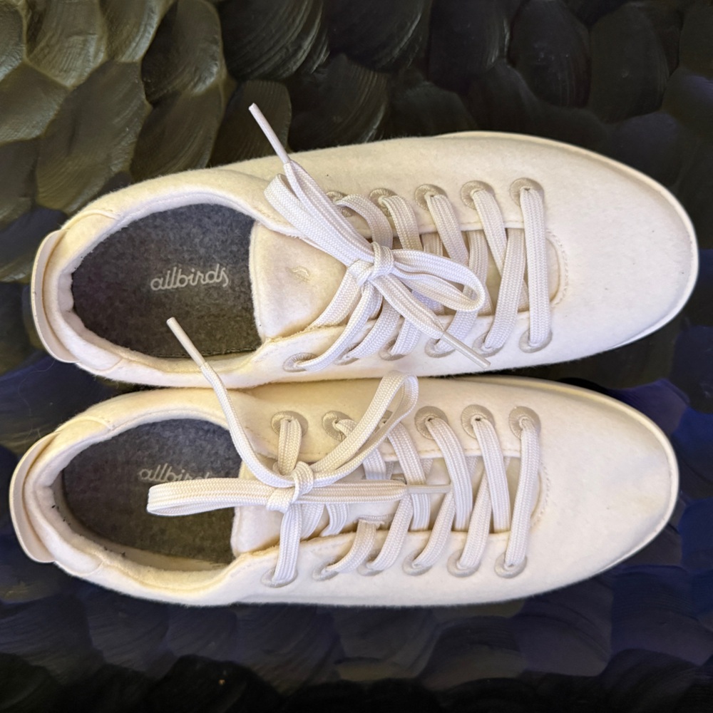 Allbirds Cream Wool Sneakers